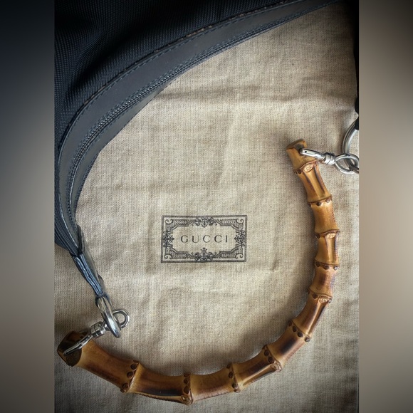 Gucci Vintage Diana Black Shoulder Bag with Bamboo Handle - Picture 15 of 16